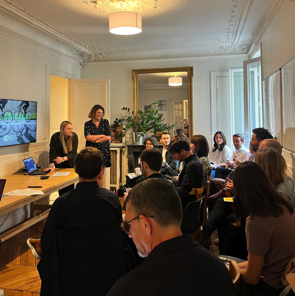 Photo du premier petit déjeuner vélo